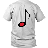 LOVE Music - Unisex - On Light - BACK