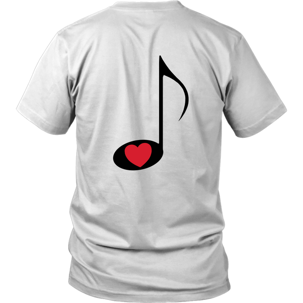 LOVE Music - Unisex - On Light - BACK