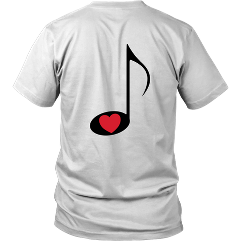 LOVE Music - Unisex - On Light - BACK