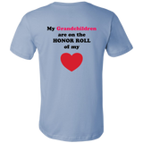 My Grandchildren are on the HONOR ROLL of my HEART - Mens - On Light - BACK