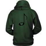 LOVE Music with Clear Heart - Hoodie - On Light - BACK