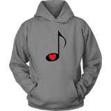 LOVE Music - Hoodie - On Light - Front