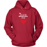 My Children are on the HONOR ROLL of my HEART - Hoodie - On Dark - Front