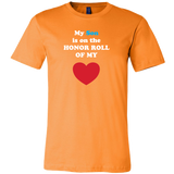 My Son is on the HONOR  ROLL of my HEART - Mens - On Dark - Front