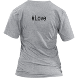 #Love - Women V-neck - On BACK