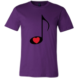 LOVE Music - Mens - On Light - Front