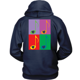 LOVE Music 4x - Hoodie - BACK