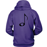 LOVE Music with Clear Heart - Hoodie - On Light - BACK