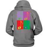 LOVE Music 4x - Hoodie - BACK