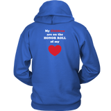 My Children are on the HONOR ROLL of my HEART - Hoodie - On Light - BACK