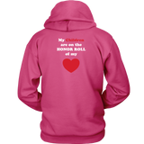 My Children are on the HONOR ROLL of my HEART - Hoodie - On Light - BACK