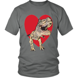 T-Rex with Heart- Unisex - Front