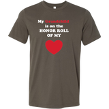 My Grandchild is on the HONOR ROLL of my HEART - Mens - On Dark - Front