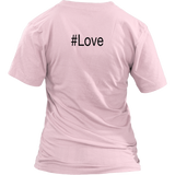 #Love - Women V-neck - On BACK