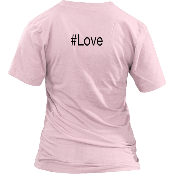 #Love - Women V-neck - On BACK