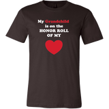 My Grandchild is on the HONOR ROLL of my HEART - Mens - On Dark - Front