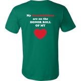 My Grandchildren are on the HONOR of my HEART - Mens - On Dark - BACK