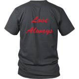 Love Always - Unisex - Red Lettering - BACK