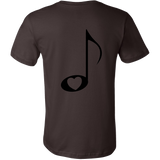 Loves Music with Clear Heart - Mens - On Light - BACK