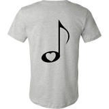 Loves Music with Clear Heart - Mens - On Light - BACK