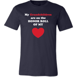 My Grandchildren are on the HONOR ROLL of my HEART - Mens - On Dark - Front