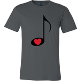 LOVE Music - Mens - On Light - Front