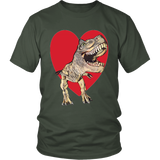 T-Rex with Heart- Unisex - Front