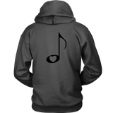 LOVE Music with Clear Heart - Hoodie - On Light - BACK