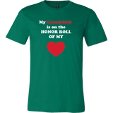 My Grandchild is on the HONOR ROLL of my HEART - Mens - On Dark - Front