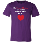 My Grandchildren are on the HONOR ROLL of my HEART - Mens - On Dark - Front