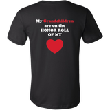 My Grandchildren are on the HONOR of my HEART - Mens - On Dark - BACK