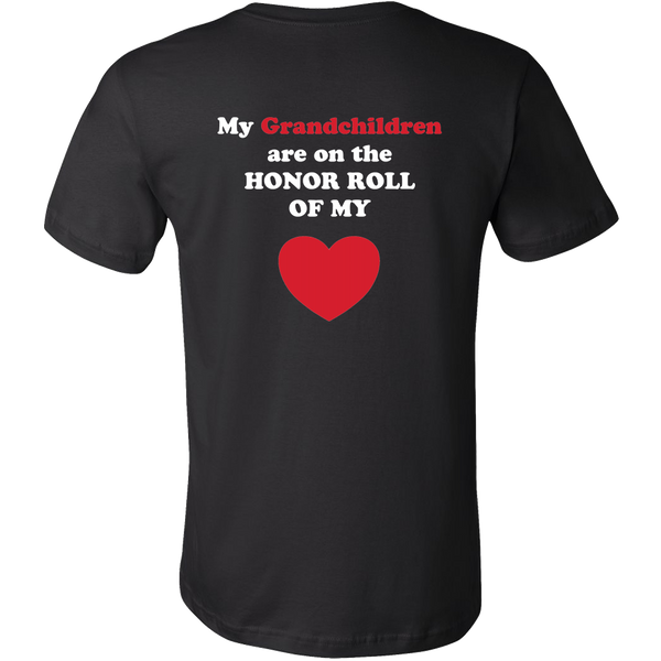 My Grandchildren are on the HONOR of my HEART - Mens - On Dark - BACK