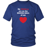 My Children are the HONOR ROLL of my HEART - Unisex - On Dark - Front