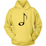 LOVE Music with Clear Heart - Hoodie - On Light - Front