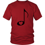 LOVE Music with Clear Heart - Unisex - On Light - Front