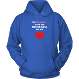 My Daughter is on the HONOR ROLL of my HEART - Hoodie -- On Dark - Front