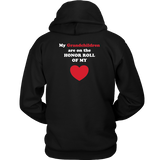 My Grandchildren are on the HONOR ROLL of my HEART - Hoodie - On Dark - BACK