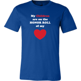 My Children are on the HONOR ROLL of my HEART - Mens - On Dark - BACK