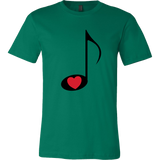 LOVE Music - Mens - On Light - Front