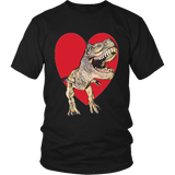 T-Rex with Heart- Unisex - Front