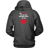 My Children are on the HONOR ROLL of my HEART - Hoodie - On Light - BACK