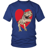 T-Rex with Heart- Unisex - Front