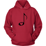 LOVE Music with Clear Heart - Hoodie - On Light - Front