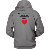 My Grandchildren are on the HONOR ROLL of my HEART - Hoodie - On Light - BACK