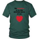 My Nephew is on the HONOR ROLL of my HEART - Unisex - On Light - Front