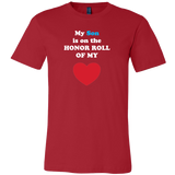 My Son is on the HONOR  ROLL of my HEART - Mens - On Dark - Front