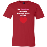 My Daughter is on the HONOR ROLL of my HEART - Mens - On Dark - Front