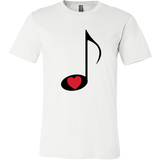 LOVE Music - Mens - On Light - Front