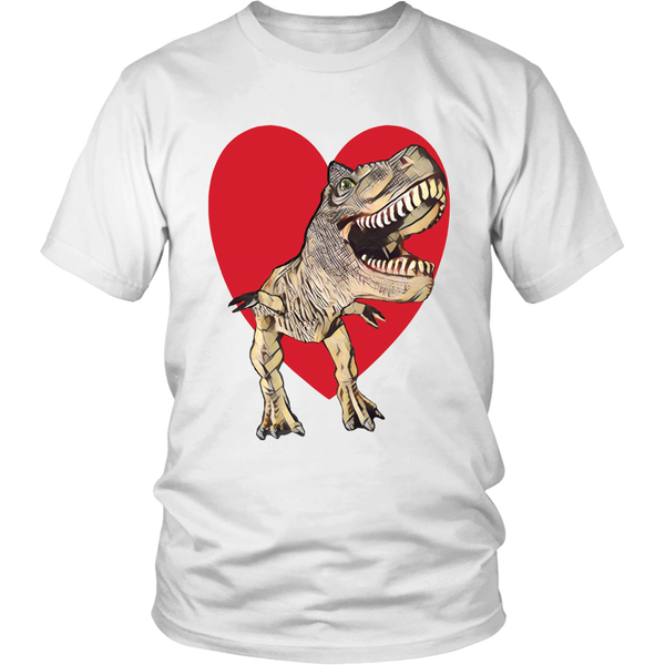 T-Rex with Heart- Unisex - Front