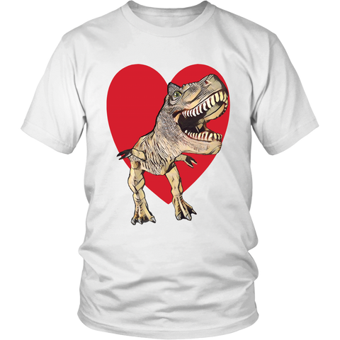 T-Rex with Heart- Unisex - Front